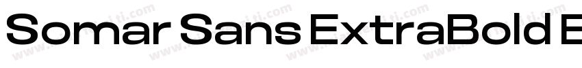 Somar Sans ExtraBold Expanded字体转换